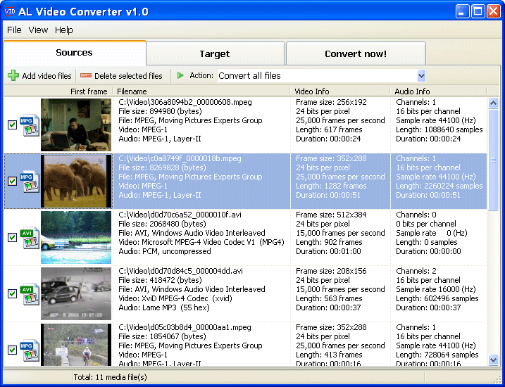 Screenshot of ALSoft Video Converter