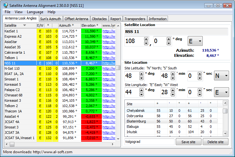 Satellite Antenna Alignment 3.5.0.0 screenshot