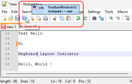 Keyboard Layout Indicator - Mouse Indicator